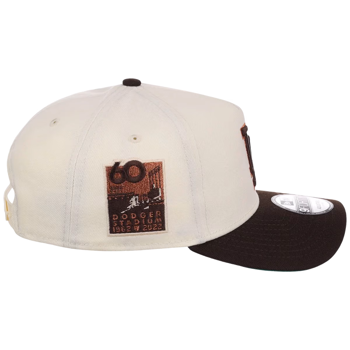 Los Angeles Dodgers MLB Walnut Reserve New Era 9FORTY A-Frame detail view