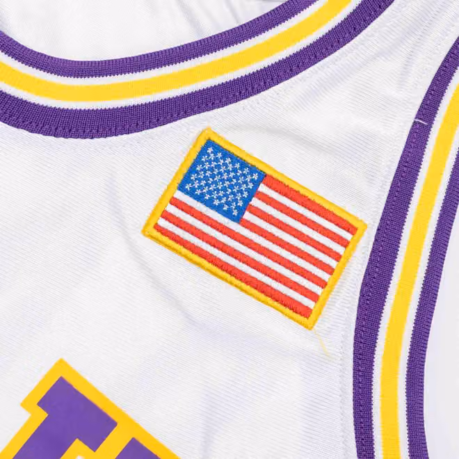 Shaquille O'Neal #33 LSU Tigers 1990-91 Mitchell & Ness Authentic NCAA Jersey White view 4