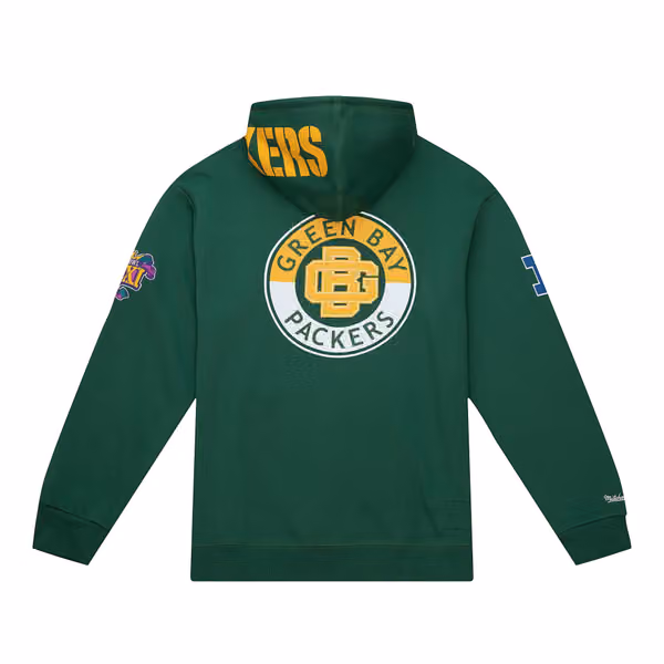 Green Bay Packers City Collection Mitchell & Ness NFL Hoodie Green view 2
