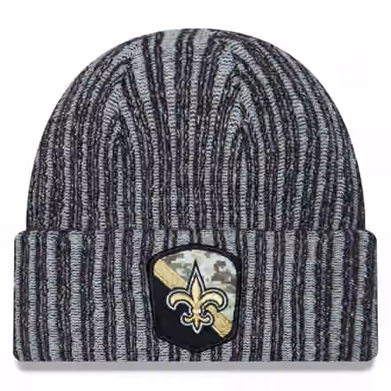 New Orleans Saints 2023 NFL Salute to Service New Era Knit Hat product photo