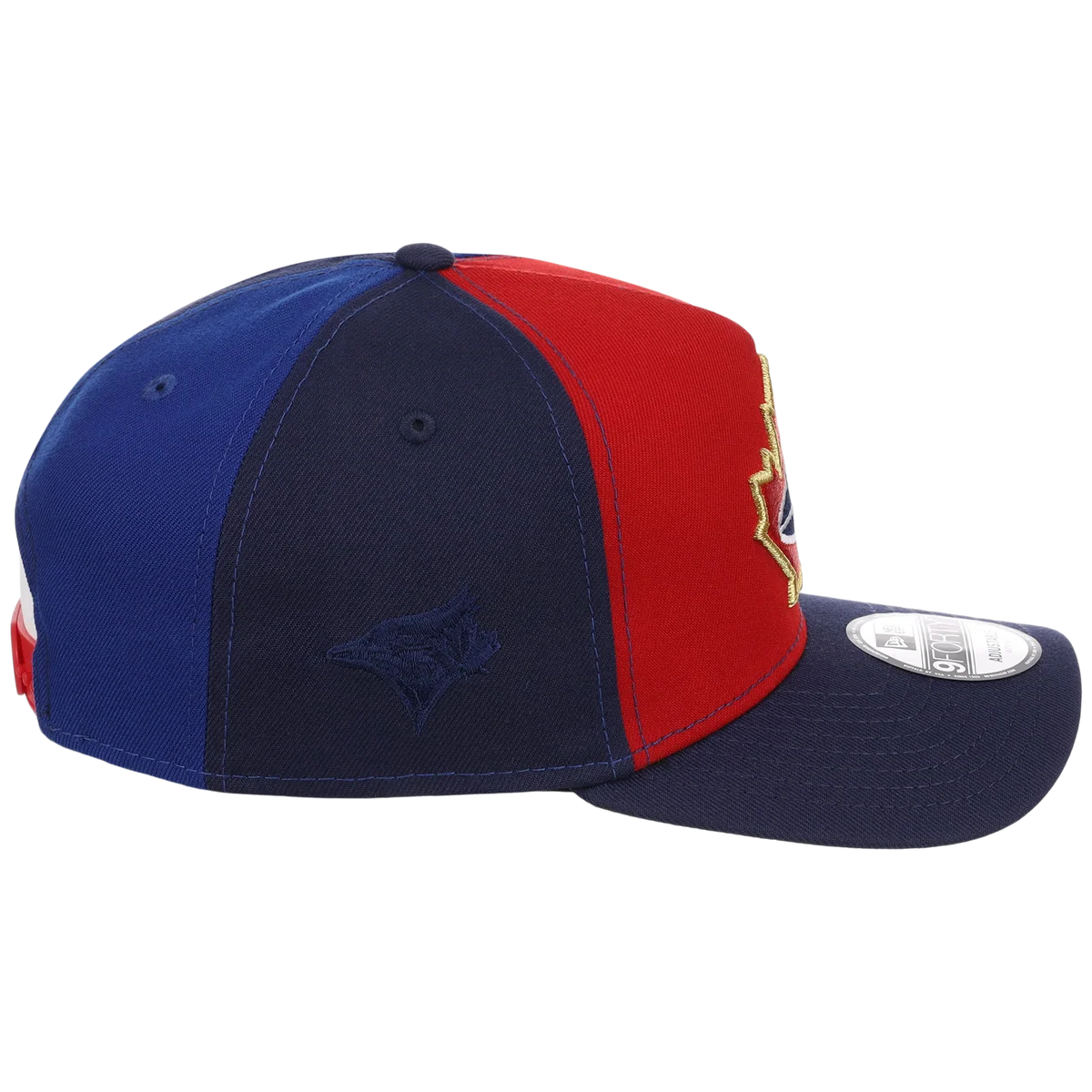 Toronto Blue Jays Toronto Crown the City - Pinwheel New Era 9FORTY (Multi/Navy) detail view