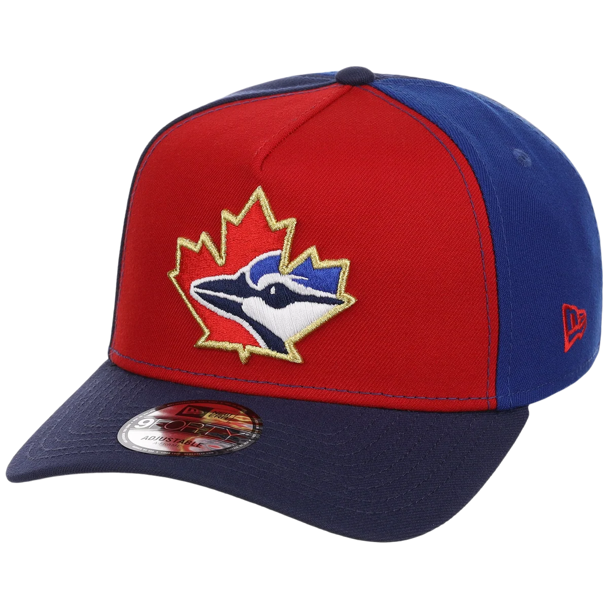 Toronto Blue Jays Toronto Crown the City - Pinwheel New Era 9FORTY (Multi/Navy) detail view