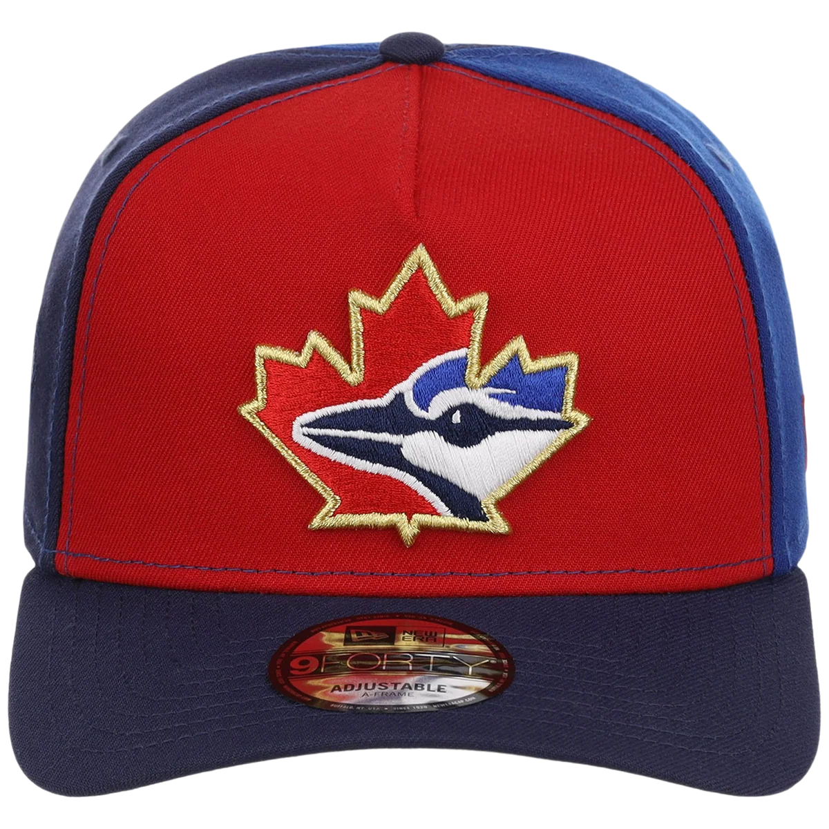 Toronto Blue Jays Toronto Crown the City - Pinwheel New Era 9FORTY (Multi/Navy) detail view