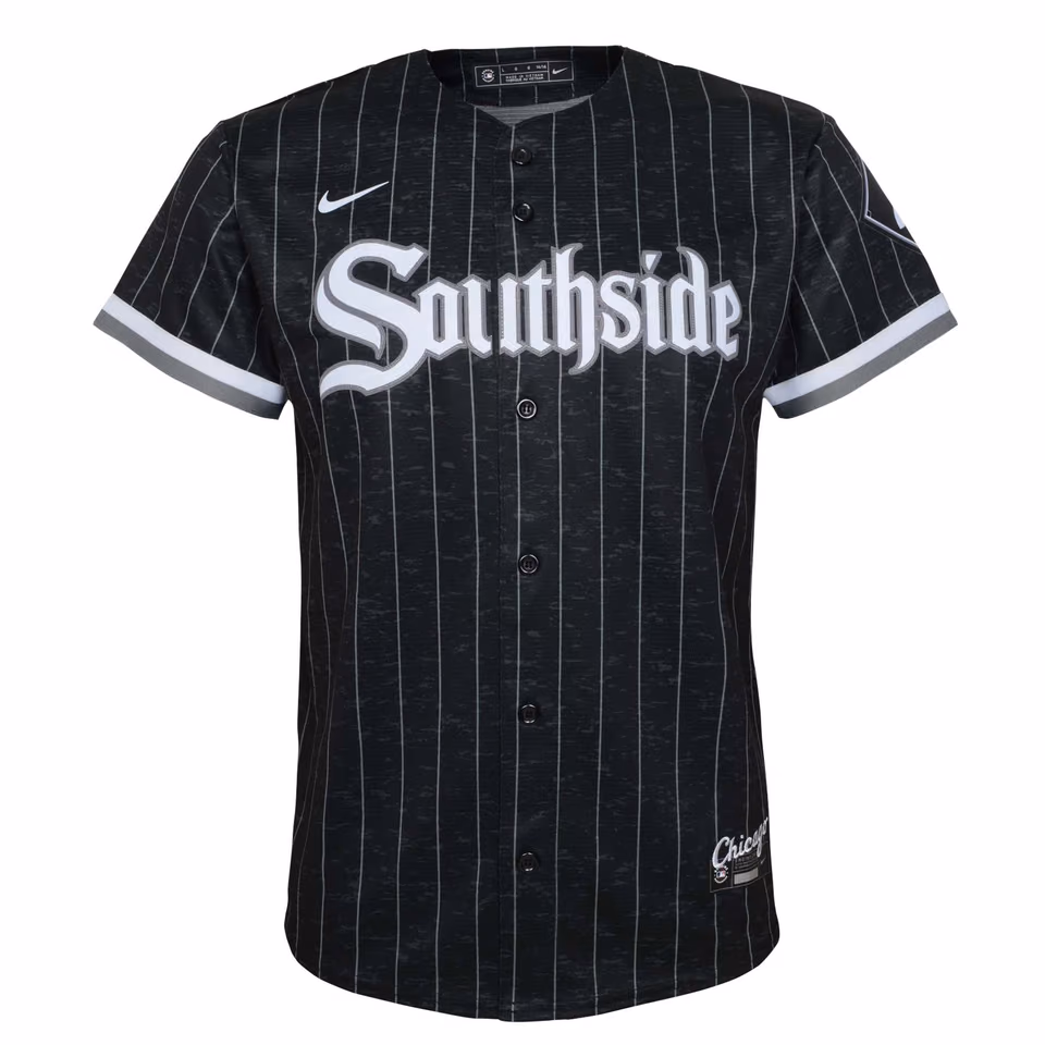 Chicago White Sox Replica City Connect MLB Jersey Pinstripe (YOUTH) view 2