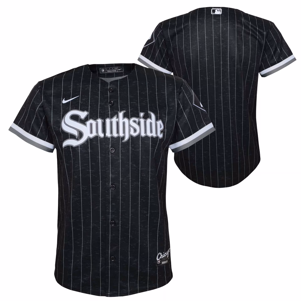 Chicago White Sox Replica City Connect MLB Jersey Pinstripe (YOUTH) view 1