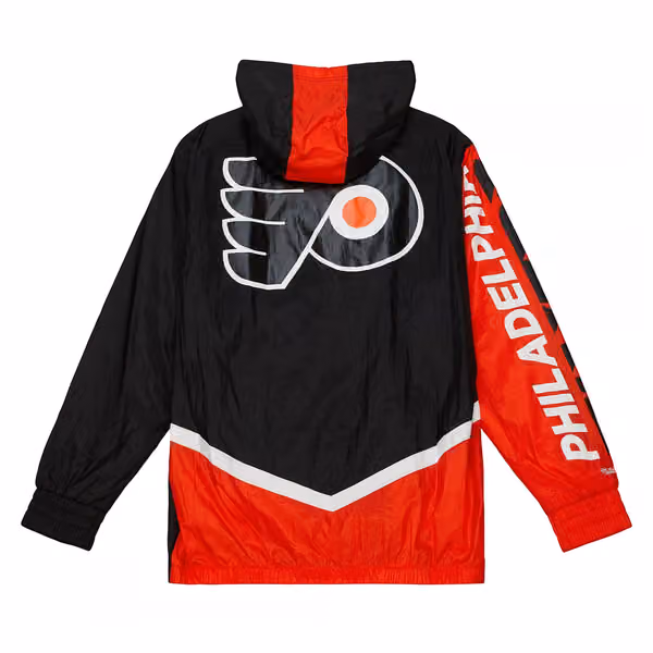 Philadelphia Flyers Undeniable Mitchell & Ness NHL Windbreaker Jacket view 2