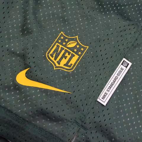 Green Bay Packers 2025 NFL Sideline Reversible Mesh Nike Dri-FIT Shorts Green view 6