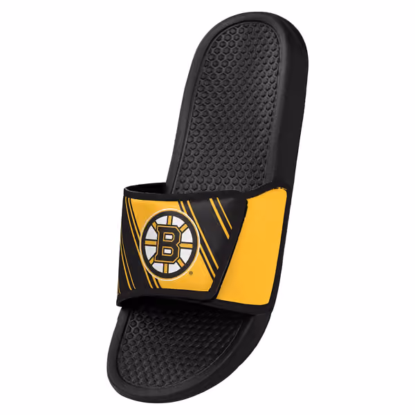 Boston Bruins Legacy Velcro NHL Sport Slides view 3