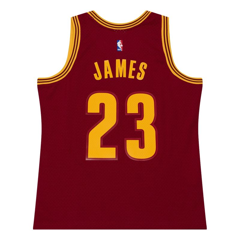 LeBron James #23 Cleveland Cavaliers 2015-16 Swingman NBA Jersey Red view 2