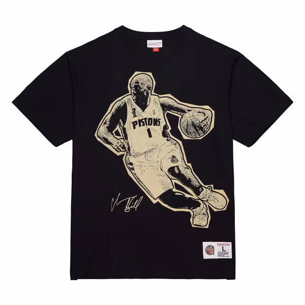 Chauncey Billups 2024 Hall of Fame Mitchell & Ness Premium NBA T-Shirt view 1