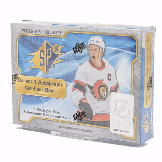 2022/23 Upper Deck SPx Hockey Hobby Box NHL view 1