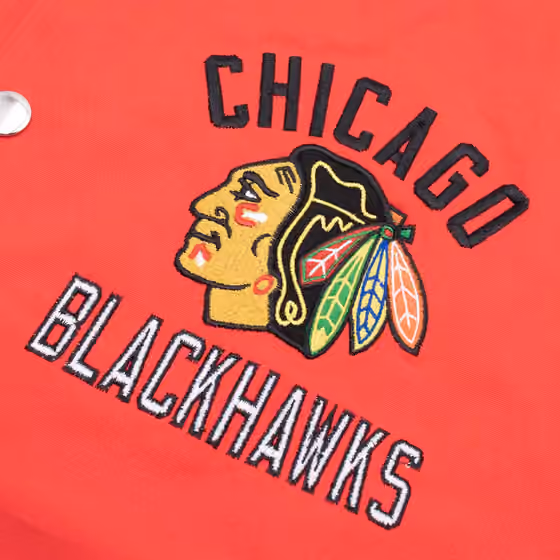 Chicago Blackhawks G-III Tailback NHL Varsity Jacket Red view 3