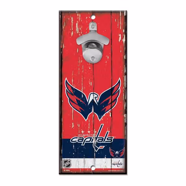 Washington Capitals NHL Bottle Opener Sign view 1