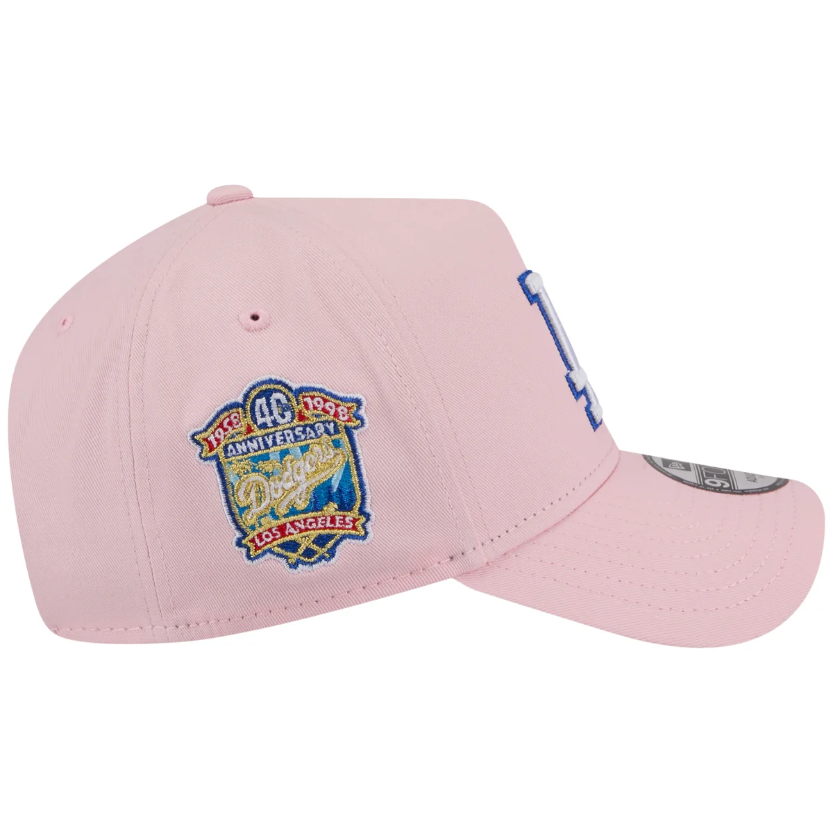 Los Angeles Dodgers Los Angeles Crown the City - Palm - Pink/Pink New Era 9FORTY detail view