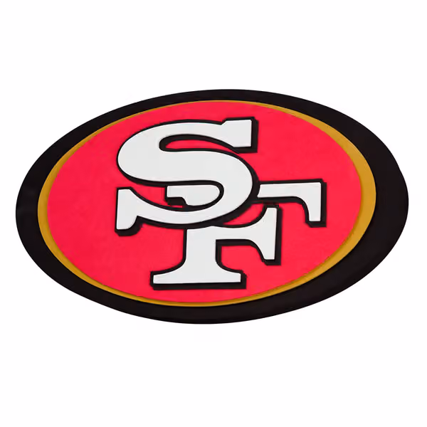 San Francisco 49ers NFL 3D Foam Logo Wall Sign view 1
