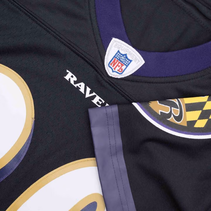 Ed Reed #20 Baltimore Ravens 2004 Legacy Throwback NFL Jersey Black view 4