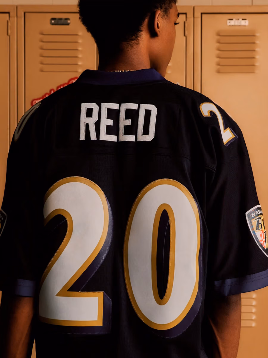 Ed Reed #20 Baltimore Ravens 2004 Legacy Throwback NFL Jersey Black view 5