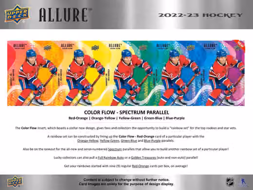 2022/23 Upper Deck Allure NHL Hockey Hobby Box view 3