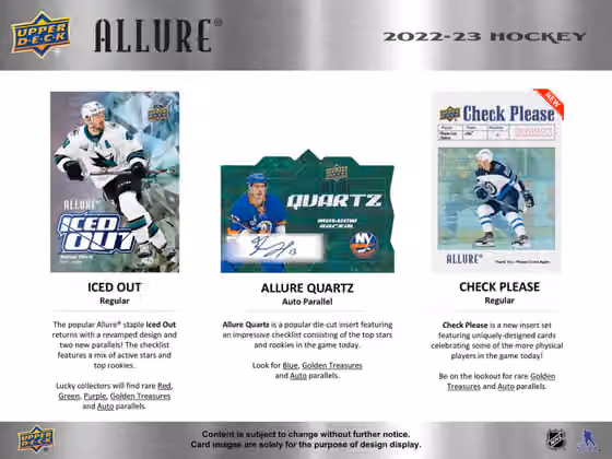 2022/23 Upper Deck Allure NHL Hockey Hobby Box view 4