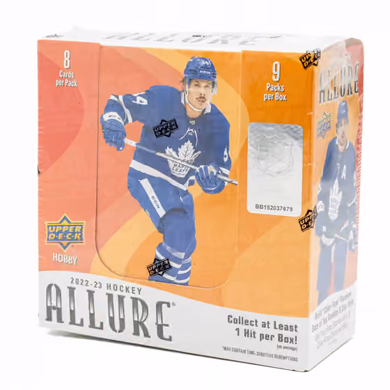 2022/23 Upper Deck Allure NHL Hockey Hobby Box view 1