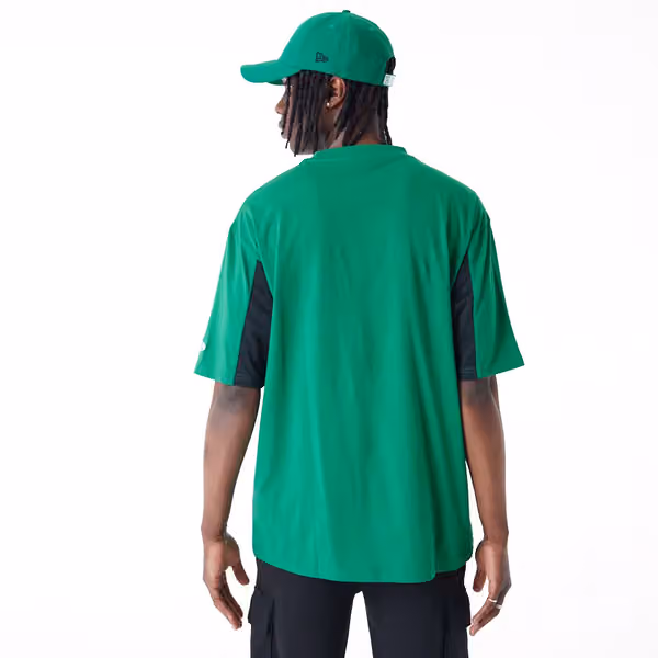 Boston Celtics Mesh Panel New Era Oversized NBA T-Shirt view 2
